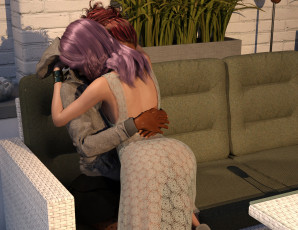 Картинка 3д+графика люди+ people фон взгляд девушки