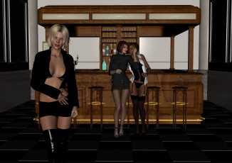 Картинка 3д+графика люди+ people фон взгляд девушки