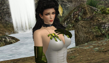 Картинка 3д+графика люди+ people девушка взгляд фон