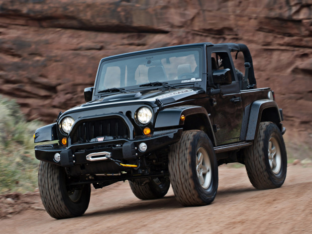 Обои картинки фото jeep wrangler renegade concept 2011, автомобили, jeep, wrangler, concept, renegade, 2011