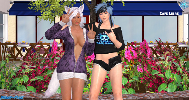 Обои картинки фото 3д графика, люди , people, девушки, взгляд, фон