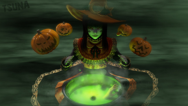 Обои картинки фото 3д графика, праздники , holidays, ведьма