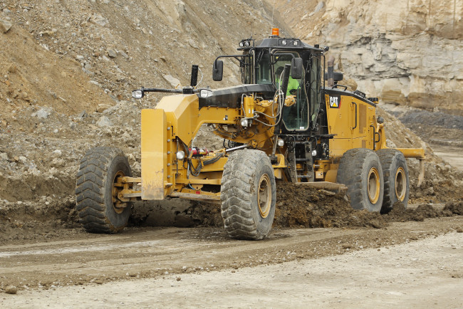 Обои картинки фото техника, грейдеры, caterpillar