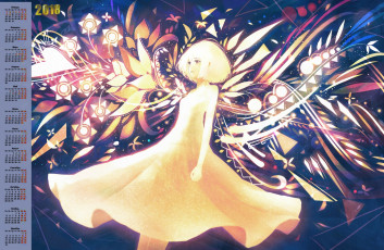 Картинка календари рисованные +векторная+графика абстракция девушка 2018