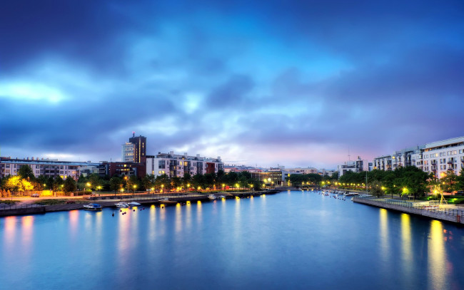 Обои картинки фото города, хельсинки , финляндия, набережная, река