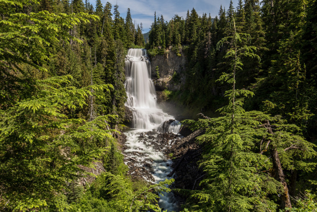Обои картинки фото природа, водопады, простор
