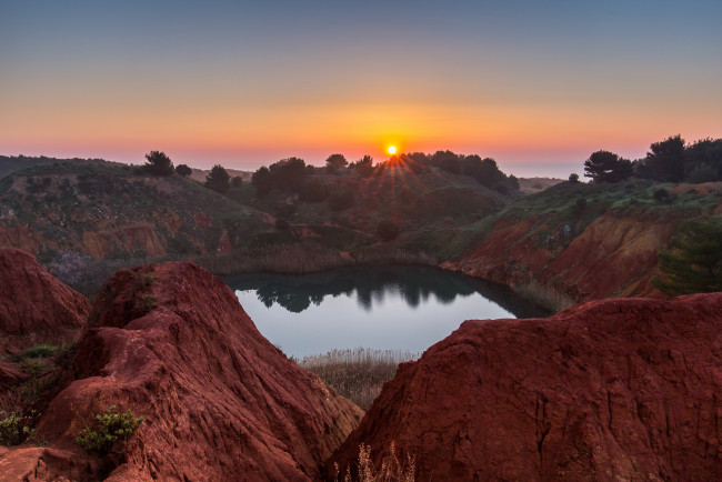 Обои картинки фото природа, восходы, закаты, простор