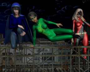 Картинка 3д+графика фантазия+ fantasy девушки взгляд фон