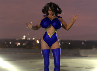 Картинка 3д+графика люди+ people фон взгляд девушка