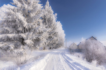 Картинка природа зима простор