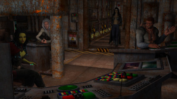 Картинка 3д+графика фантазия+ fantasy девушки взгляд фон