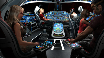 Картинка 3д+графика фантазия+ fantasy девушки взгляд фон