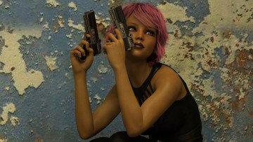 Картинка 3д+графика фантазия+ fantasy фон девушка взгляд