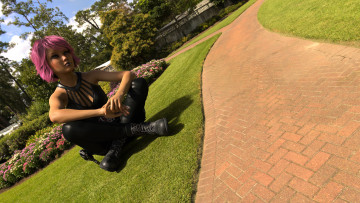 Картинка 3д+графика люди+ people фон взгляд девушка