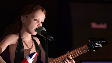 Картинка 3д+графика люди+ people фон взгляд девушка