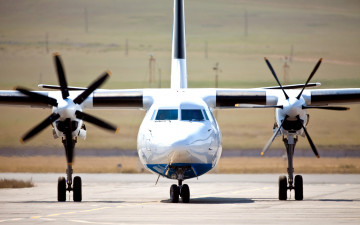 Картинка fokker+50 авиация пассажирские+самолёты fokker 50 аэродром моторный самолет