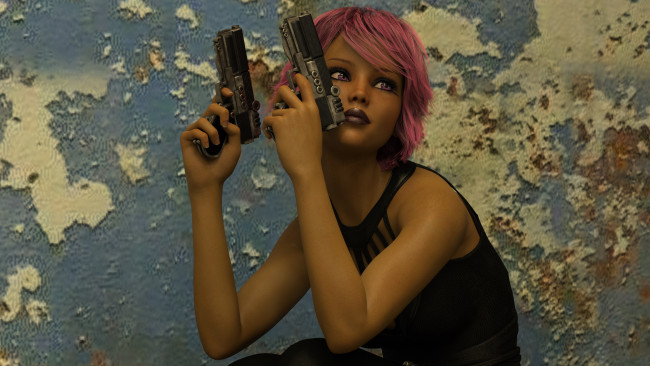 Обои картинки фото 3д графика, фантазия , fantasy, фон, девушка, взгляд