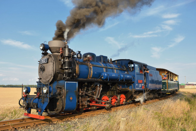 Обои картинки фото техника, паровозы, ретро, дым, паровоз