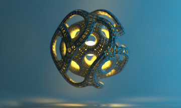 Картинка 3д+графика абстракция+ abstract шар плетение объект