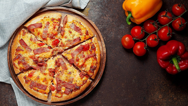 Обои картинки фото еда, пицца