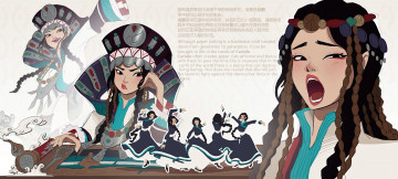 Картинка фэнтези девушки девушка фигурки ножницы