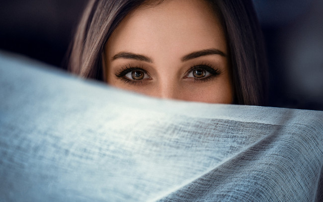 Обои картинки фото разное, глаза, карие, макияж