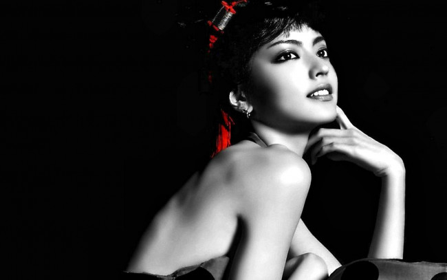 Обои картинки фото девушки, - лица,  портреты, брюнетка, лицо