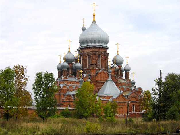 Обои картинки фото города, - православные церкви,  монастыри, собор, храм, деревья