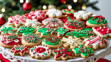 обоя 3д графика, праздники , holidays, рождественское, печенье