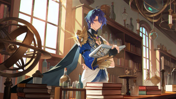 обоя аниме, honkai,  star rail, парень