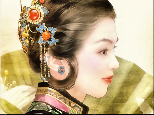 Обои картинки фото der, jen, фрагмент, рисованные, люди