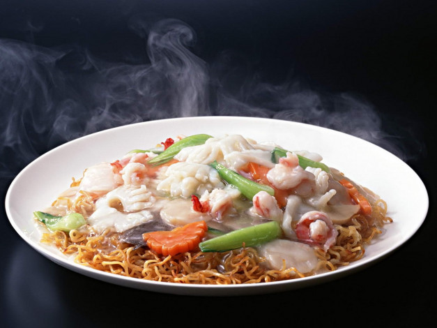 Обои картинки фото еда, рыбные, блюда, морепродуктами