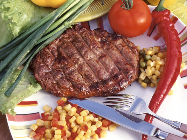 Обои картинки фото еда, шашлык, барбекю, томаты, помидоры