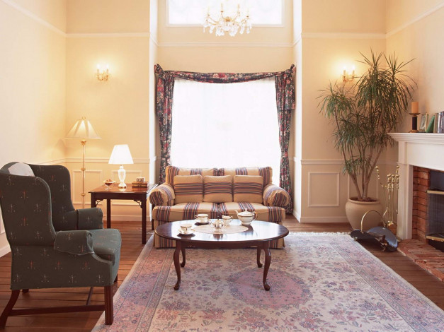 Обои картинки фото интерьер, гостиная