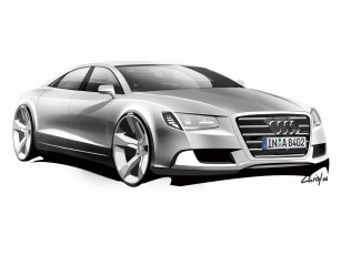 Картинка a8 2011 автомобили рисованные
