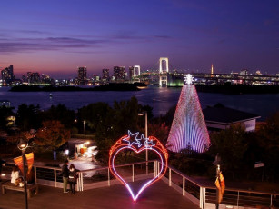 Картинка города огни ночного