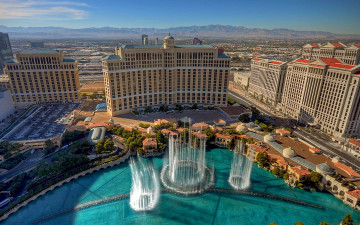 Картинка bellagio fountains города лас вегас сша