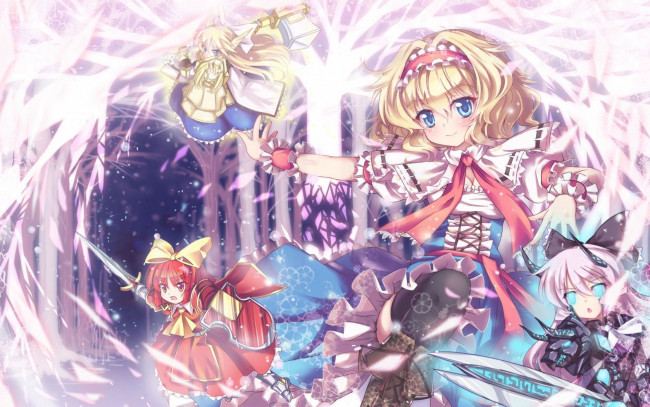 Обои картинки фото аниме, touhou