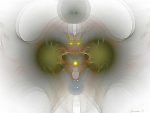 Картинка 3д графика fractal фракталы абстракция узор тёмный