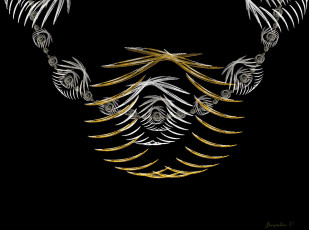 Картинка 3д графика fractal фракталы абстракция узор тёмный