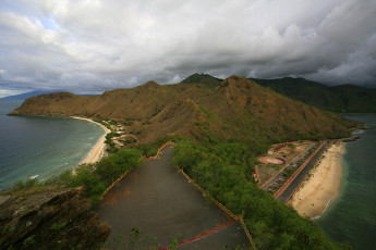 Картинка природа побережье дорога горы море