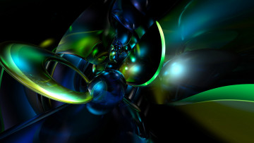 Картинка 3д графика fractal фракталы абстракция