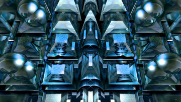 Картинка 3д графика fractal фракталы узор абстракция