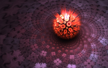 Картинка 3д графика fractal фракталы абстракция