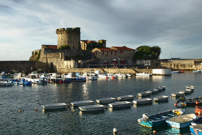 Обои картинки фото франция, аквитания, сибур, fort, de, socoa, города, дворцы, замки, крепости, форт, море, суда