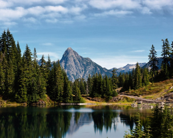 Обои картинки фото природа, реки, озера, сша, америка, национальный, парк