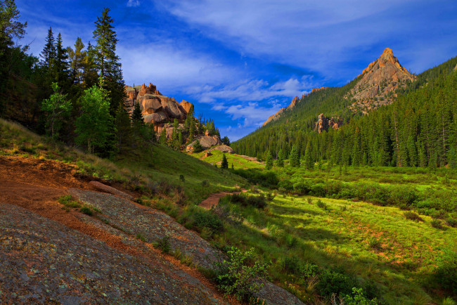 Обои картинки фото природа, горы, национальный, парк, сша, америка