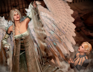 Картинка 3д+графика ангел+ angel ангел девушки