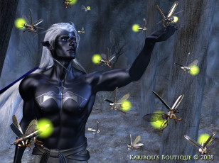 Картинка 3д+графика эльфы+ elves насекомые эльф темнокожий фантастика парень