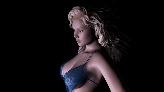 Обои картинки фото 3д графика, люди , people, фон, взгляд, девушка